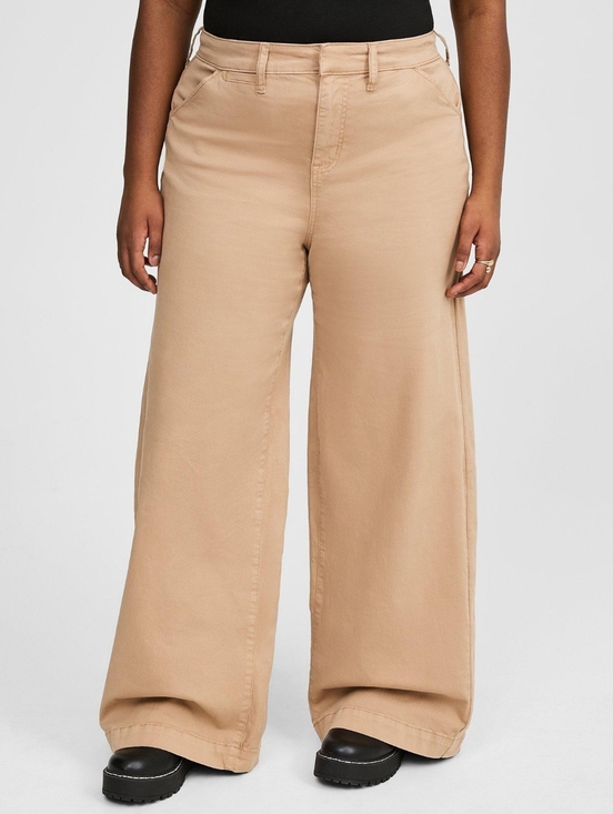 torrid Pants - Torrid Wide Leg High-Rise Chino Pant Safari Size 12R